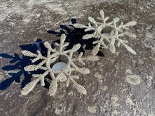 2x echte PERLEN Teelichthalter TEELICHT WINDLICHT GLASPERLEN WEIHNACHTEN