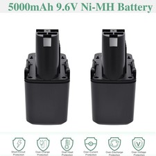 2X 5000mAh 9.6V Ni-MH Akku für Bosch GBM PBM GSB GSR PSR 9.6 VE-2 BAT001 BH-974H
