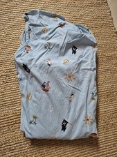 Vertbaudet Laken Spannbettlaken 90x200 Cm Piraten Schiff See blau Bunt Baumwolle