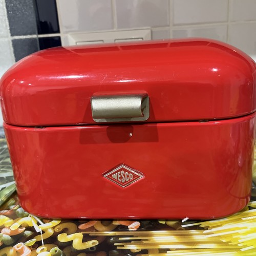 Wesco brotkasten rot metall - brotkasten,