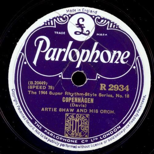 Artie shaw orch copenhagen - artie, /