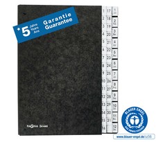 Pultordner PAGNA A4 1-31 + 1-12 (Jan-Dez) Hartpappe , neu , Vorordner schwarz 