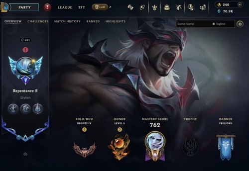 League legends account 335 - legends,