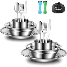 Campingbesteck Set Edelstahl