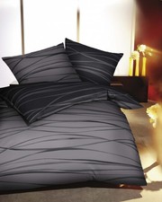 Kaeppel Mako-Satin-Bettwäsche Motion, zinn, 2 tlg.