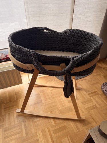 Babywiege moseskorb mit - babywiege,