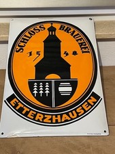 Emailschild Schild Schloss Brauerei Etterzhausen