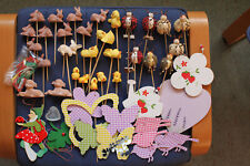 Bastelset  Frühjahr Ostern Blumenstecker Hasen Küken Marienkäfer Schmetterlinge