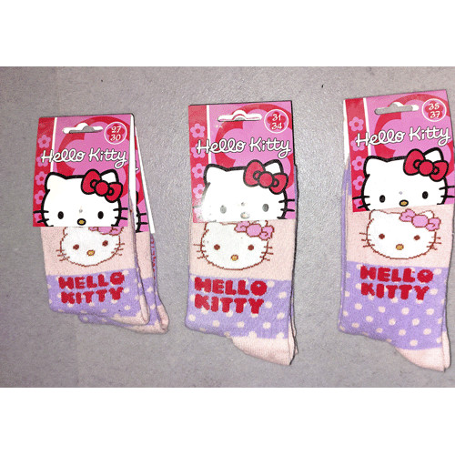 Hello kitty socken - kitty, rosa/lila