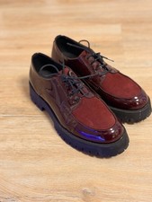 Bordeaux Chunky Schnürschuhe