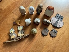 10 x Eulen Konvolut Sammlung Keramik Stein Holz…