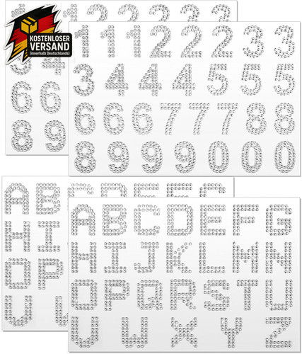 Glitzer buchstaben sticker - buchstaben,