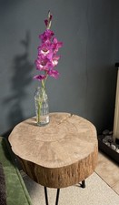 Beistelltisch Couchtisch Wohnzimmertisch Baumscheibe Buchenholz Massiv 50 CM