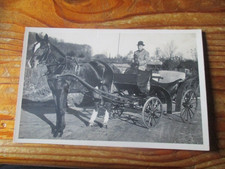 POSTKARTE MIT FOTO PFERDEGESPANN