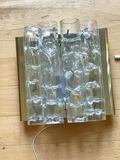 RAR Mid Century Glasröhren Wand Lampen Leuchten von Doria original 60er 1 von 2