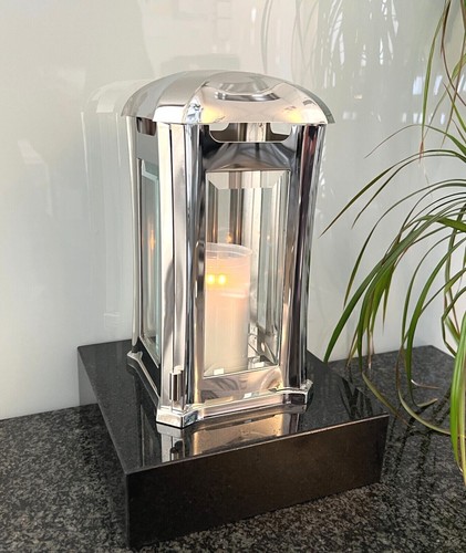 Edelstahl grablaterne vase - edelstahl,