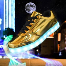 Neu LED Farbwechsel Schuhe Sneaker Leuchtende Turnschuhe Blinkschuhe BN