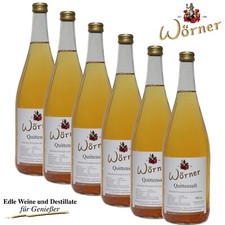 (6,22€/l) 6 Fl Quittensaft, Direktsaft vom Erzeuger, Fruchtsaft naturtrüb WÖRNER