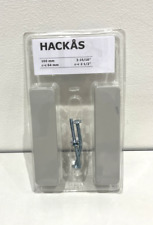 2er Pack IKEA HACKAS Metallgriffe Ziehen Schubladenschrank grau 3-15/16", 10 cm