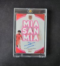 Topps FC Bayern München 125 Jahre Gnabry /49 Mia San Mia Patch Matchworn Auto