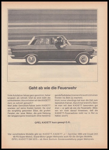 Opel kadett reklame - kadett,