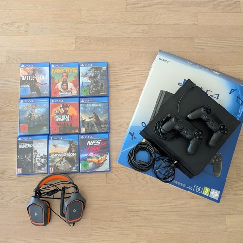 Playstation jet black - 4, 1tb