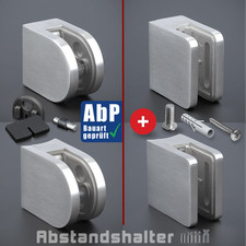 Glashalter Edelstahl Klemmhalter Glasklemmen Balkon Glasplattenhalter 1,5-10,76