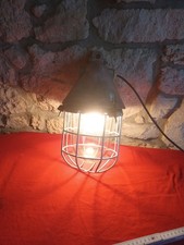 alte EOW Bunkerlampe Industrie Fabrik Atelier Lampe Hänge Decken Leuchte Vintage
