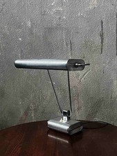 Eillen Gray Art-Deco JUMO Nr.71 Tischleuchte Schreibtischlampe Aluminium & Chrom