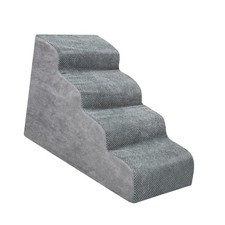 Hundetreppe 4 Ebenen Grau