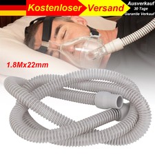 1.8m*22mm Atemschutzmaske Schlauch Gasmaske Schlauch Faltenschlauch Zubehör