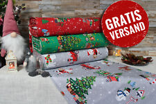 2.4m x ab 1m Weihnachtsstoffe Popeline Baumwolle Stoffe Baumwollstoff Meterware