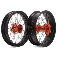 17" Supermoto Felgen Radsatz Räder Wheels für KTM EXC SX XC-W SXF XC 125-530 03+