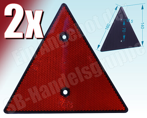 Dreieckrückstrahler - 2x,