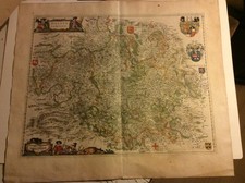Hassia Landgraviatus Kupferstichkarte Janssonius um 1640  MAP/F