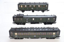 H0 TRIX K.Bay.Sts.B. Personenwagen I/II.Kl. Gepäckwagen Konvolut DC N86