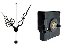 Funkuhrwerk DCF Funkuhr Radio lautlos geräuschlos Uhrzeiger Schwarz 145 mm 139