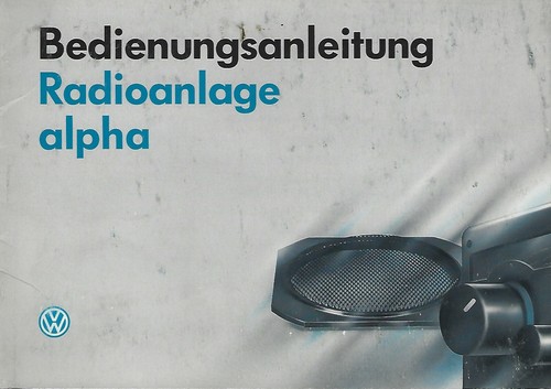 Radio alpha - vw,
