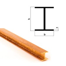 Messing I-Profil gefräst MS58