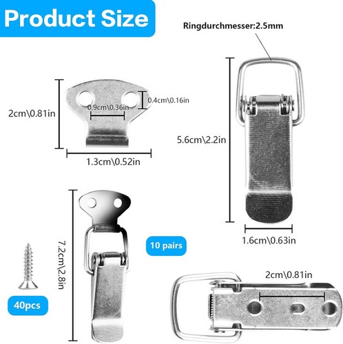 10x spannverschlüsse 56mm - spannverschlüsse,
