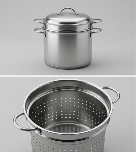 Koch set aus edelstahl - set,