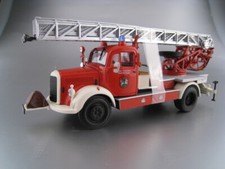 Mercedes-Benz L 3500 Leiterwagen Feuerwehr Bensheim in 1:43 Minichamps NEU OVP