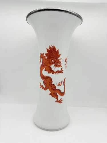 Meissen vase dekor rote - meissen,vase,dekor,