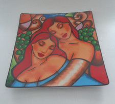 Ekaterina Morè für Rosenthal Objekt, Schale quadratisch 31cm mit Wandhalterung