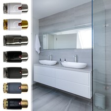 Badheizkörper Thermostatkopf Mittelanschluss  Anthrazit-Chrom-Weiß-Gold-Schwarz