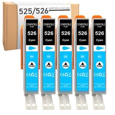 5x Cyan für Canon CLI-526 C