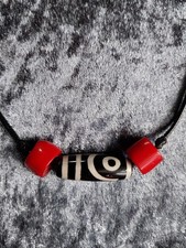 Tibet Kette 2 Augen Dzi Stein