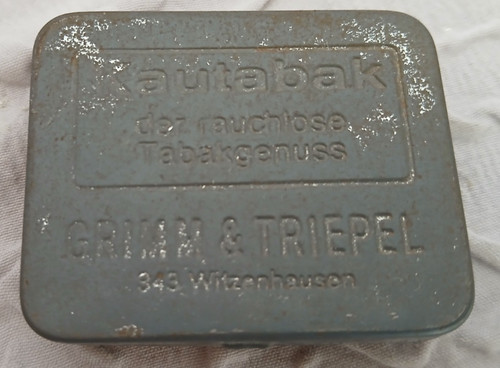 Alte tabakdose blechdose - alte,