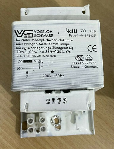 Vossloh vorschaltgerät w - 70,