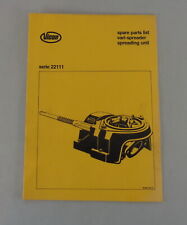 Teilekatalog Vicon Streueinheit Verteiler Serie 2111